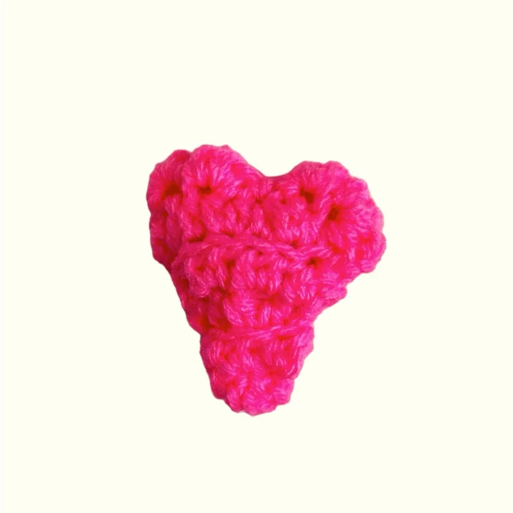 Hand Crafted Hearts Catnip Cat Toys Crocheted Potent Organic Yarn Interactive
